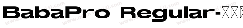 BabaPro Regular字体转换